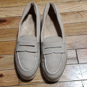Slip on suede shoes